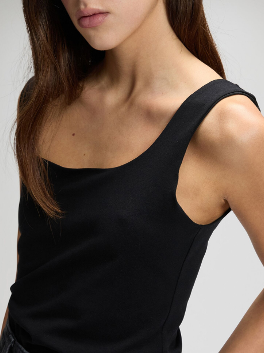 Maiou Negru Slim Femei [3]