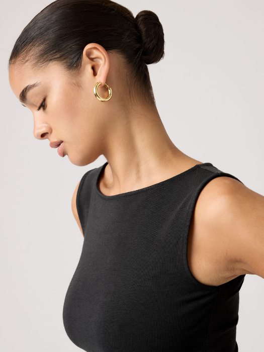 Maiou Negru Slim Femei [2]