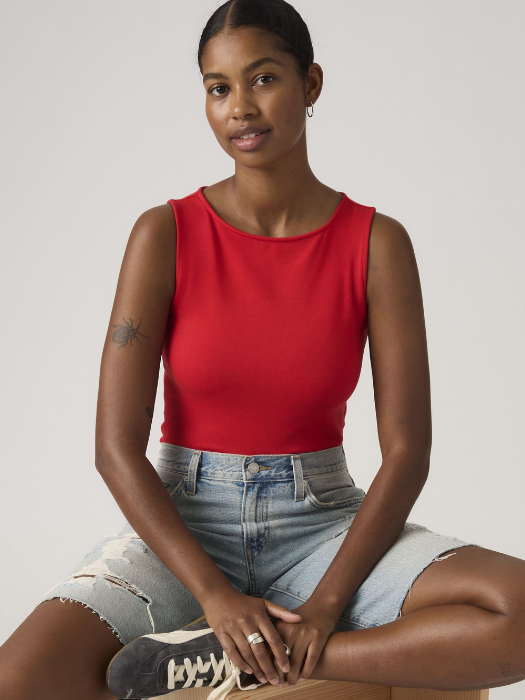 Maiou Rosu Slim Femei [3]