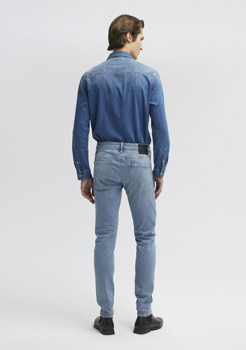 Mavi Blugi Albastri Deschisi KVNC Skinny Barbati [4]