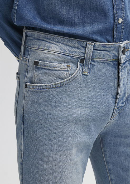 Mavi Blugi Albastri Deschisi KVNC Skinny Barbati [6]