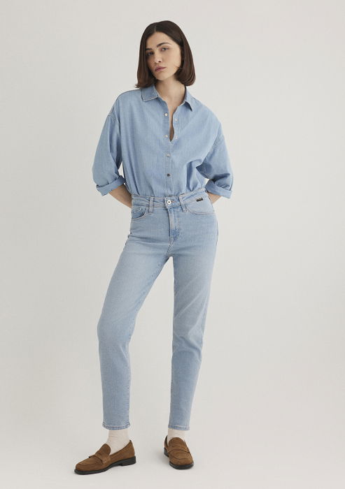 Mavi Blugi Albastri Deschisi Cindy Mom Femei [2]