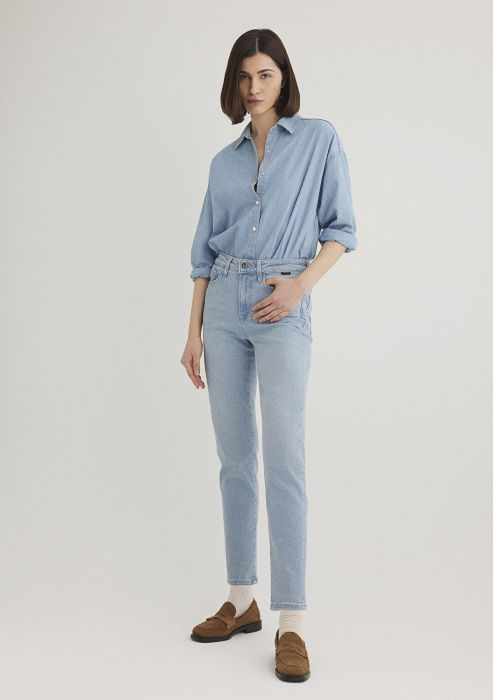 Mavi Blugi Albastri Deschisi Cindy Mom Femei [3]