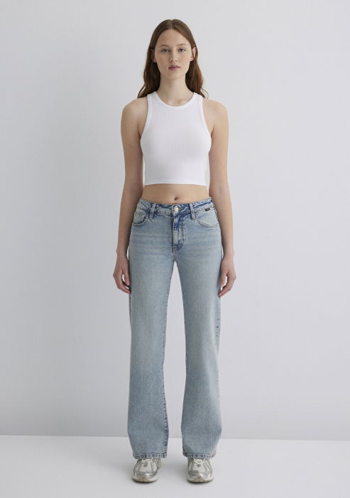 Mavi Женские Джинсы Синие Straight [4]