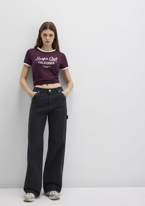 Mavi Blugi Gri Inchis Kimberly Wide Leg Femei [1]