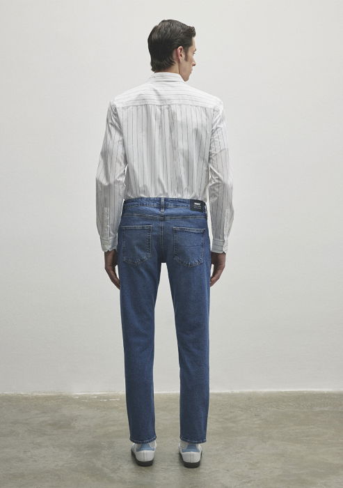 Mavi Blugi Albastri London Tapered Barbati [4]