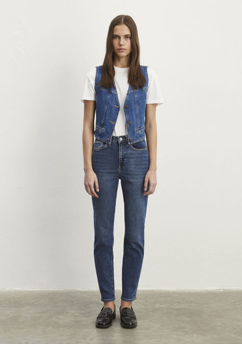 Mavi Blugi Navy Star Mom Femei [3]