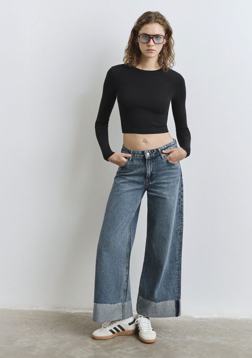 Mavi Blugi Albastri EMILIA Wide Leg Femei [2]