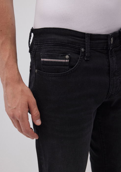 Mavi Blugi Negri Hunter Straight Barbati [4]