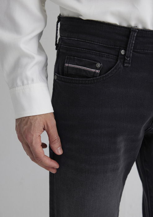 Mavi Мужские Джинсы Чёрные Hunter Straight [8]