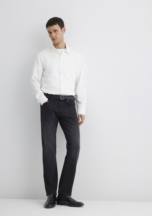 Mavi Мужские Джинсы Чёрные Hunter Straight [3]