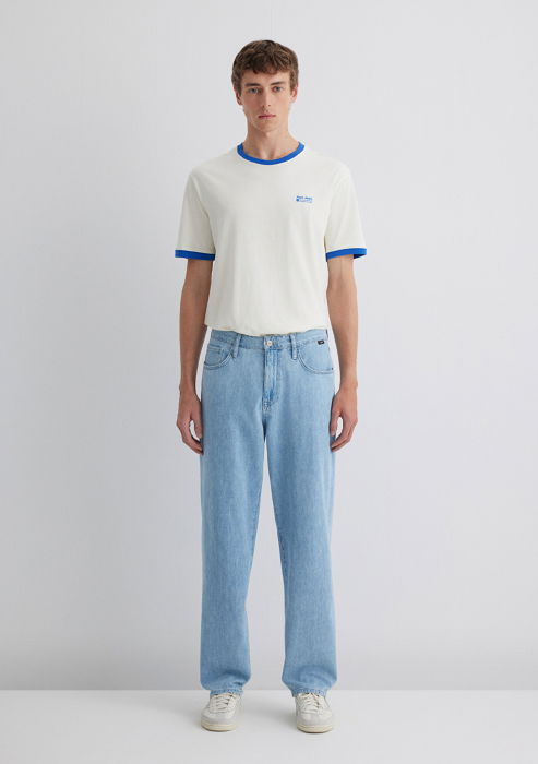 Mavi Blugi Albastri Deschisi MITTE Loose Barbati [4]