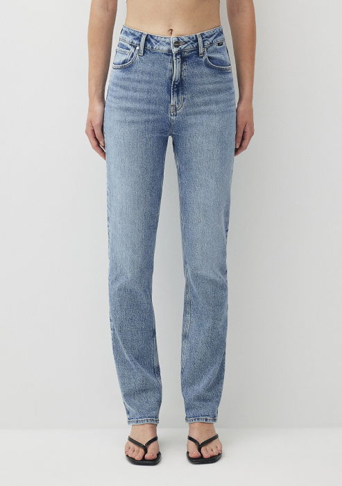 Mavi Blugi Albastri Rockstar Straight Femei [4]