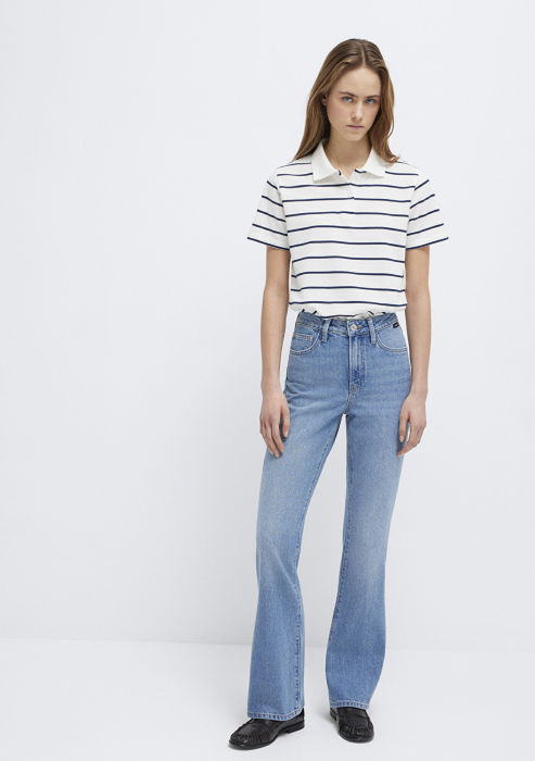 Blugi Albastri MIAV Flare, Bootcut Femei [2]