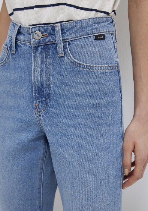 Blugi Albastri MIAV Flare, Bootcut Femei [7]