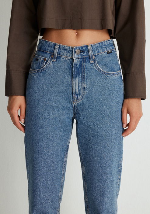 Mavi Женские Джинсы Синие New York Straight [9]