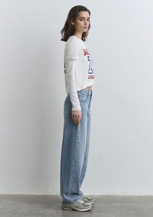 Mavi Джинсы Mid Blue Lisa Baggy [8]