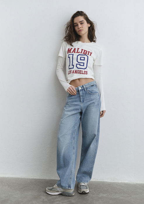 Mavi Джинсы Mid Blue Lisa Baggy [2]