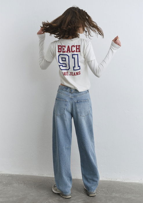 Mavi Джинсы Mid Blue Lisa Baggy [3]