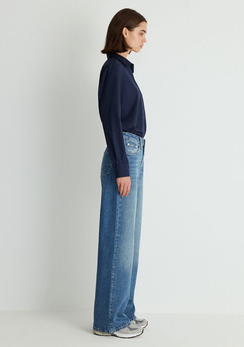 Mavi Blugi Albastri Deschisi Malibu Wide Leg Femei [6]