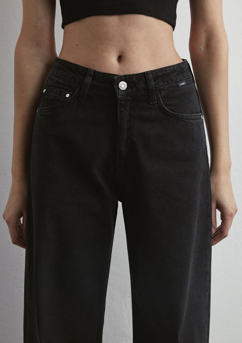 Mavi Blugi Gri Inchis Malibu Wide Leg Femei [7]