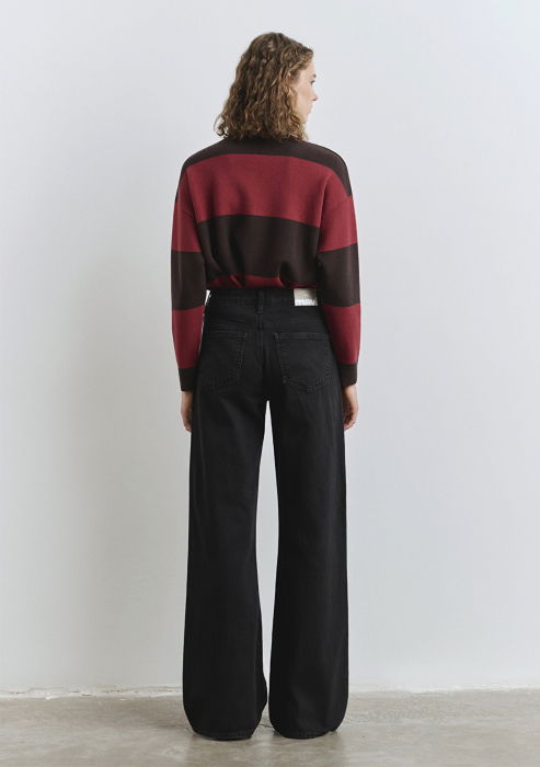 Mavi Blugi Gri Inchis Malibu Wide Leg Femei [5]