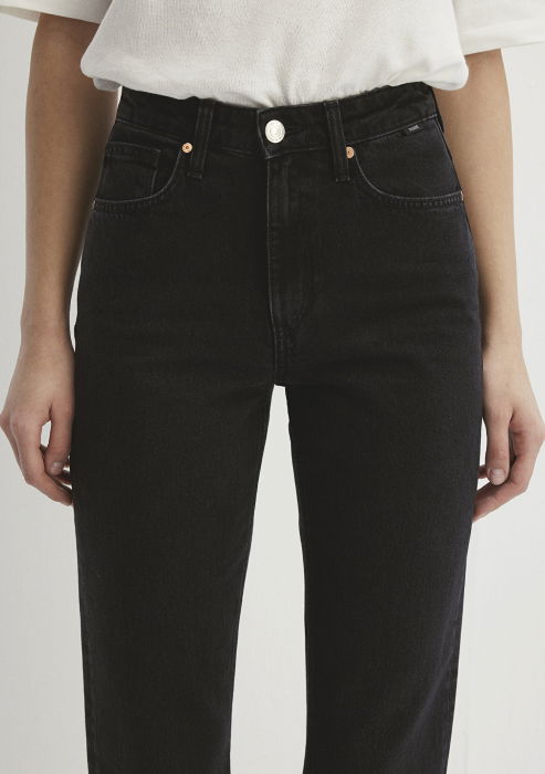 Mavi Женские Джинсы Чёрные New York Straight [7]