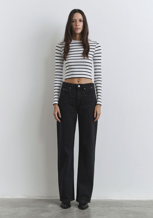 Mavi Blugi Negri Victoria Wide Leg Femei [4]