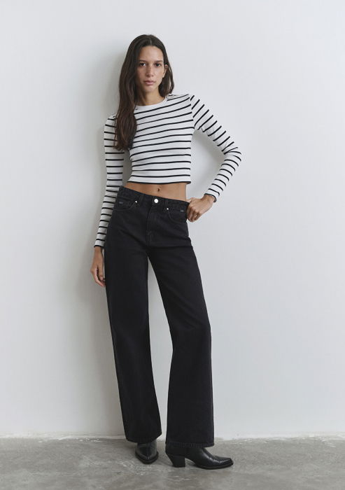 Mavi Blugi Negri Victoria Wide Leg Femei [1]