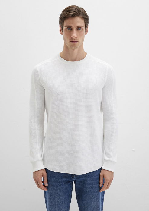 Mavi Bluza Alba  Barbati [4]