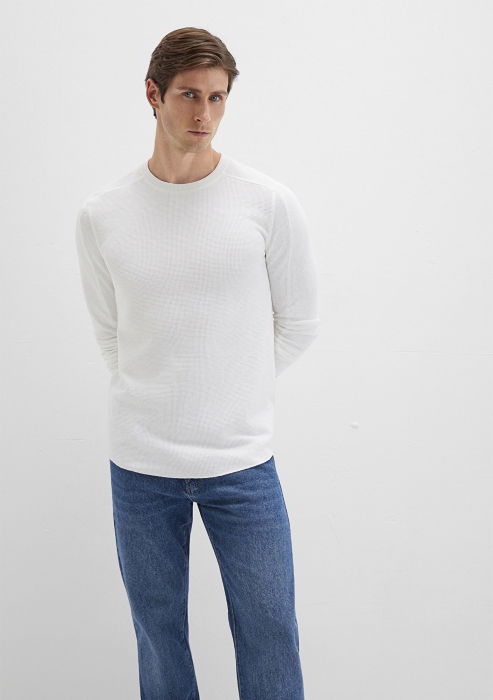 Mavi Bluza Alba  Barbati [3]