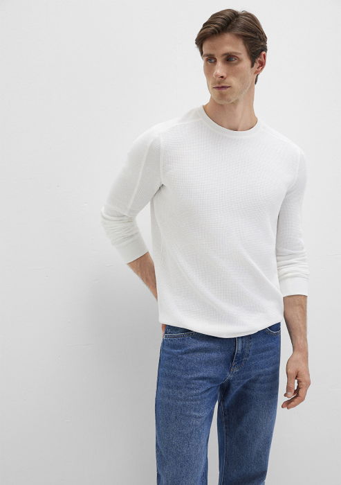 Mavi Bluza Alba  Barbati [2]