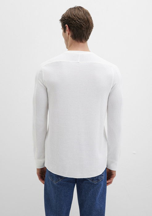 Mavi Bluza Alba  Barbati [5]