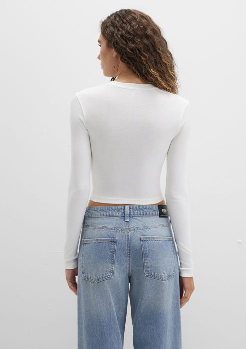 Mavi Свитшот Antique White Crop [6]