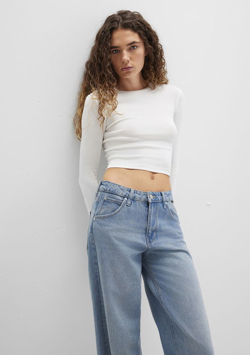 Mavi Свитшот Antique White Crop [1]