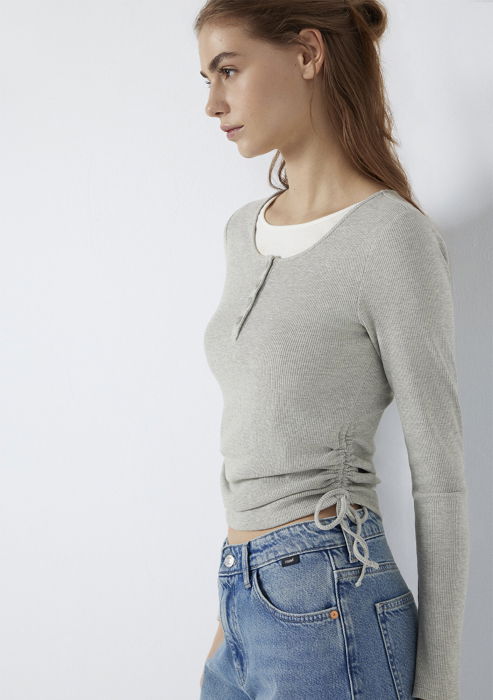 Mavi Bluza Gri Deschis  Femei [3]