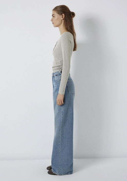 Mavi Bluza Gri Deschis  Femei [5]