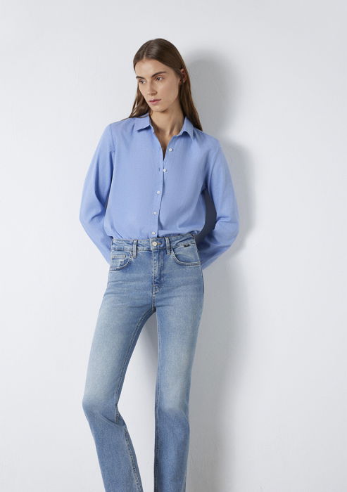 Camasa Albastra Regular Femei [3]