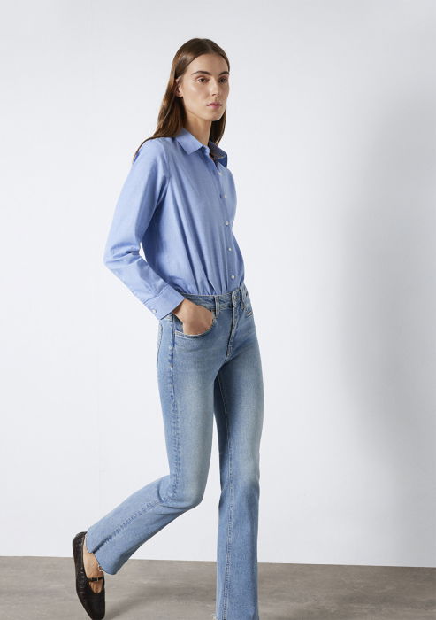 Camasa Albastra Regular Femei [4]