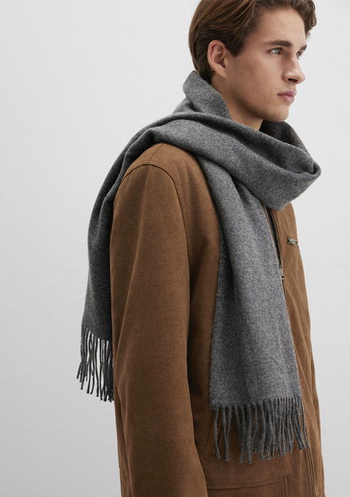 Mavi Fular Gri Deschis  Barbati [1]