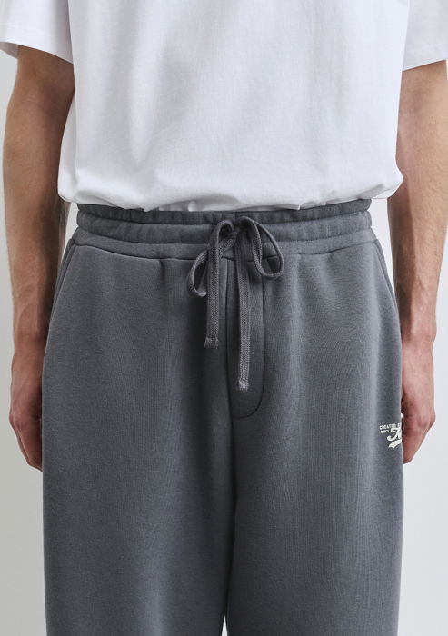 Mavi Pantaloni Gri Inchis Loose Barbati [7]