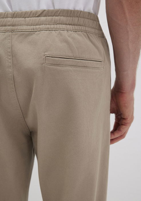 Pantaloni Bej Slim Straight Barbati [7]