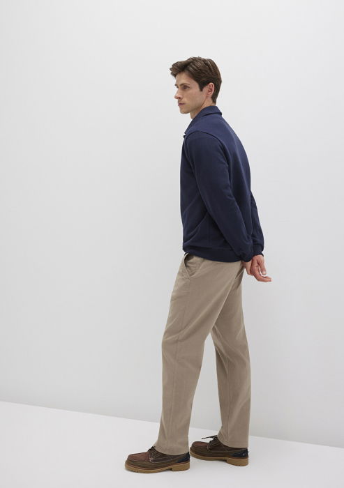 Pantaloni Bej Slim Straight Barbati [2]