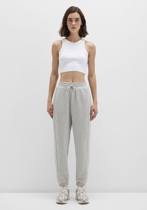 Mavi Pantaloni Gri Deschis Baggy Femei [3]