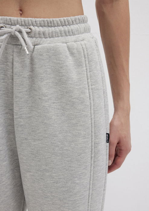 Mavi Pantaloni Gri Deschis Baggy Femei [5]