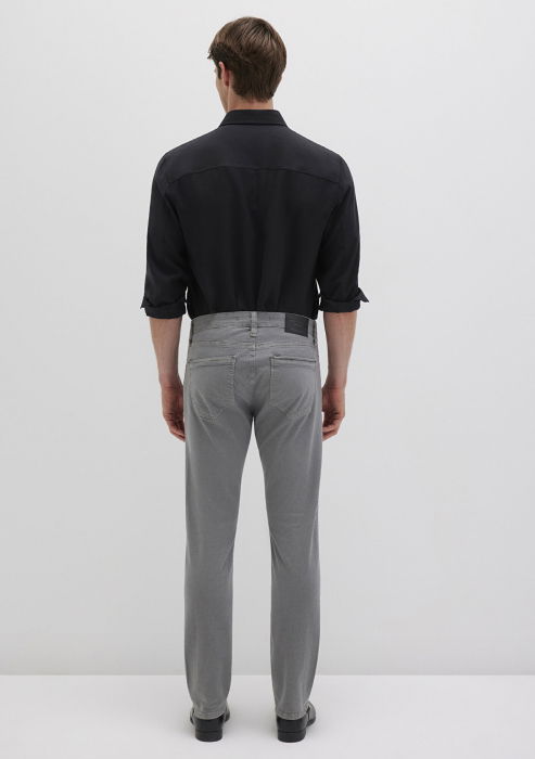 Mavi Pantaloni Gri Deschis Slim Straight Barbati [4]