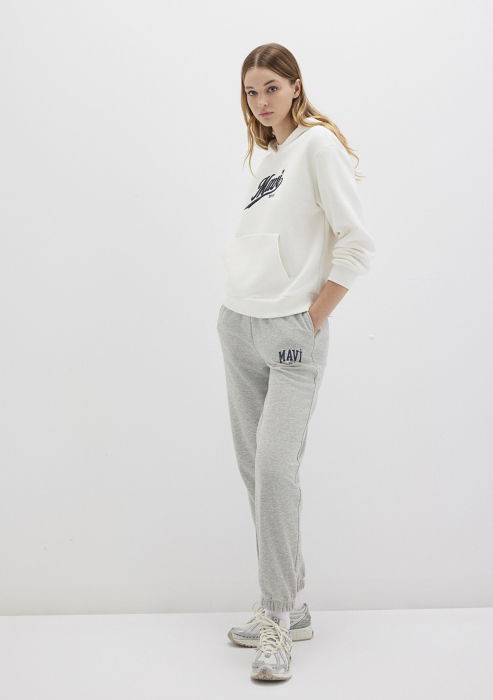 Mavi Pantaloni Gri Deschis Straight Femei [2]