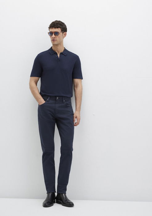 Mavi Pantaloni Navy Tapered Barbati [2]