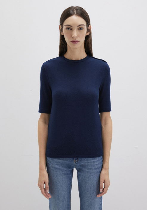 Mavi Свитер С Коротким Рукавом Navy Fitted [5]