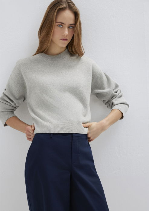 Mavi Pulover Bej Loose Femei [2]